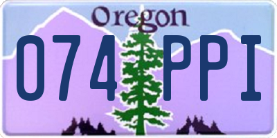 OR license plate 074PPI