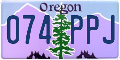 OR license plate 074PPJ