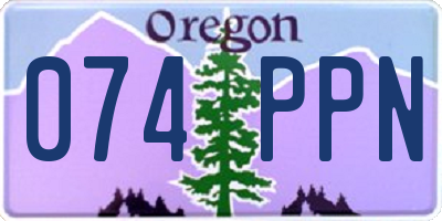 OR license plate 074PPN