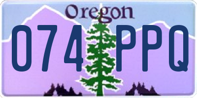 OR license plate 074PPQ