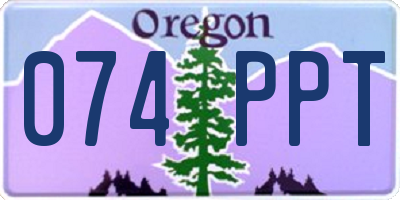 OR license plate 074PPT