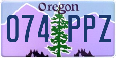 OR license plate 074PPZ