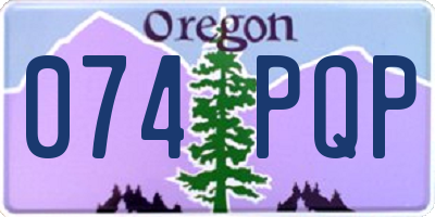 OR license plate 074PQP