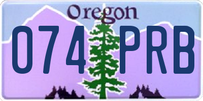 OR license plate 074PRB