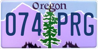 OR license plate 074PRG