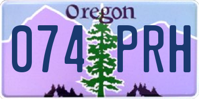 OR license plate 074PRH