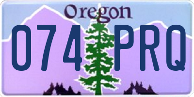 OR license plate 074PRQ