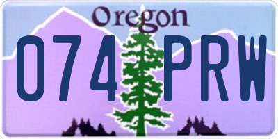 OR license plate 074PRW