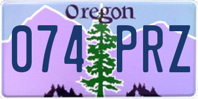 OR license plate 074PRZ