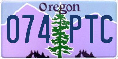 OR license plate 074PTC