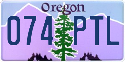 OR license plate 074PTL
