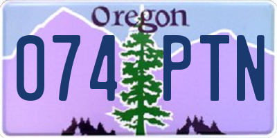 OR license plate 074PTN