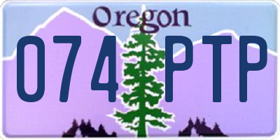 OR license plate 074PTP