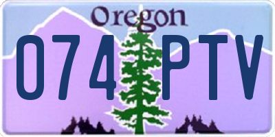 OR license plate 074PTV
