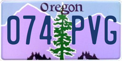 OR license plate 074PVG