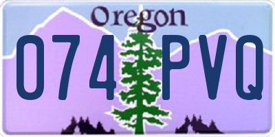 OR license plate 074PVQ