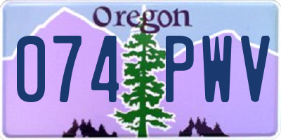OR license plate 074PWV