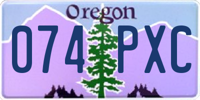 OR license plate 074PXC