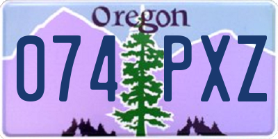 OR license plate 074PXZ