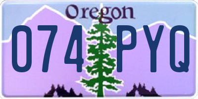 OR license plate 074PYQ