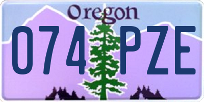 OR license plate 074PZE