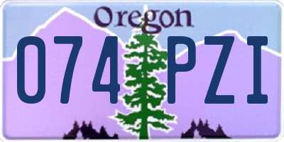 OR license plate 074PZI