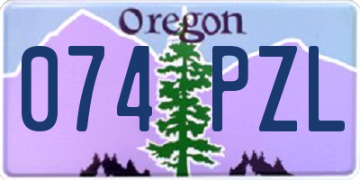 OR license plate 074PZL