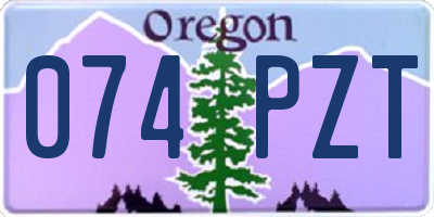 OR license plate 074PZT