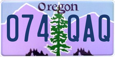 OR license plate 074QAQ