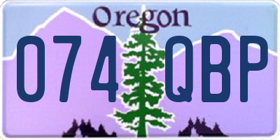 OR license plate 074QBP