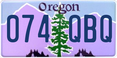 OR license plate 074QBQ