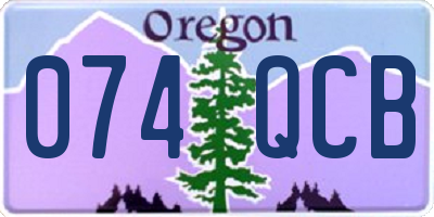 OR license plate 074QCB