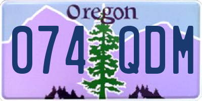 OR license plate 074QDM