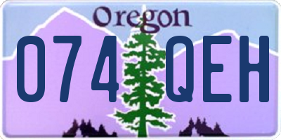 OR license plate 074QEH