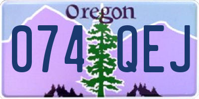 OR license plate 074QEJ