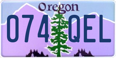 OR license plate 074QEL