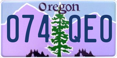 OR license plate 074QEO