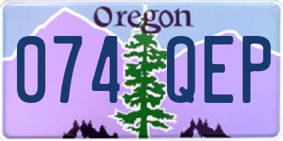 OR license plate 074QEP