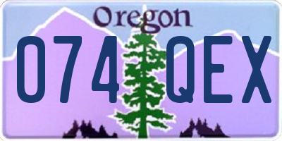 OR license plate 074QEX