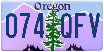 OR license plate 074QFV