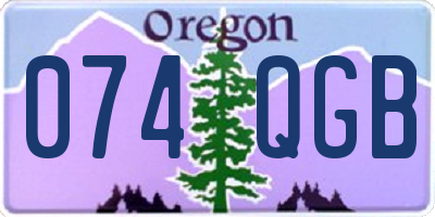 OR license plate 074QGB