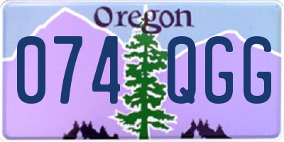 OR license plate 074QGG