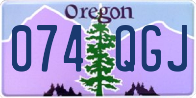 OR license plate 074QGJ