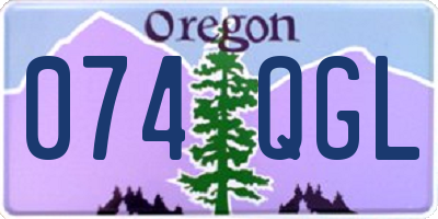 OR license plate 074QGL