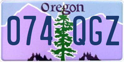 OR license plate 074QGZ