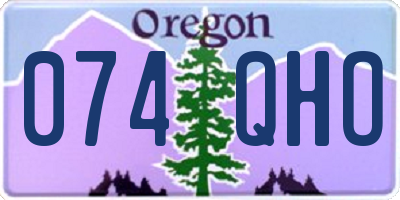 OR license plate 074QHO
