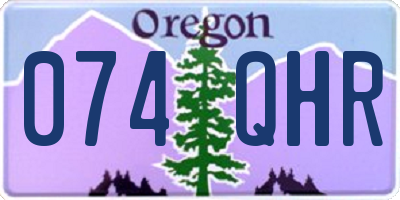 OR license plate 074QHR