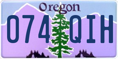 OR license plate 074QIH