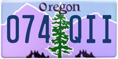 OR license plate 074QII