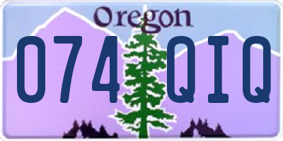 OR license plate 074QIQ